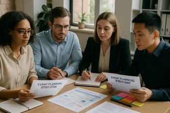 Play&Work ve HR ekibinin ön toplantıda programı konuşması