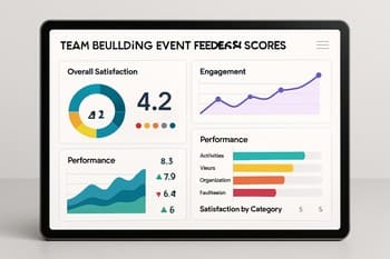 Ekip skorlarını ve memnuniyet puanlarını gösteren dijital pano