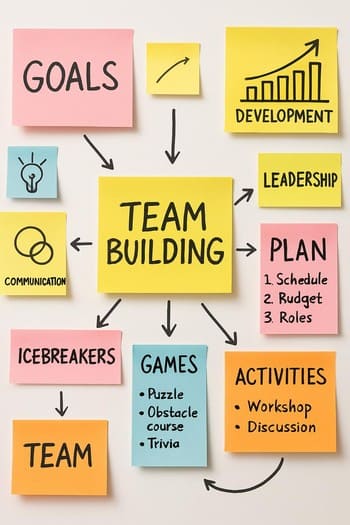 Günlük akış panosunda renkli not kartları