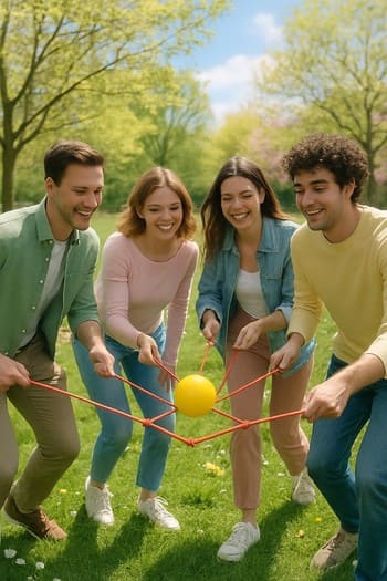 Bahar döneminde iç mekânda oynanan hafif takım oyunu