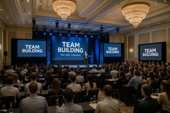 Tam gün otel programında sahnede duran ekip